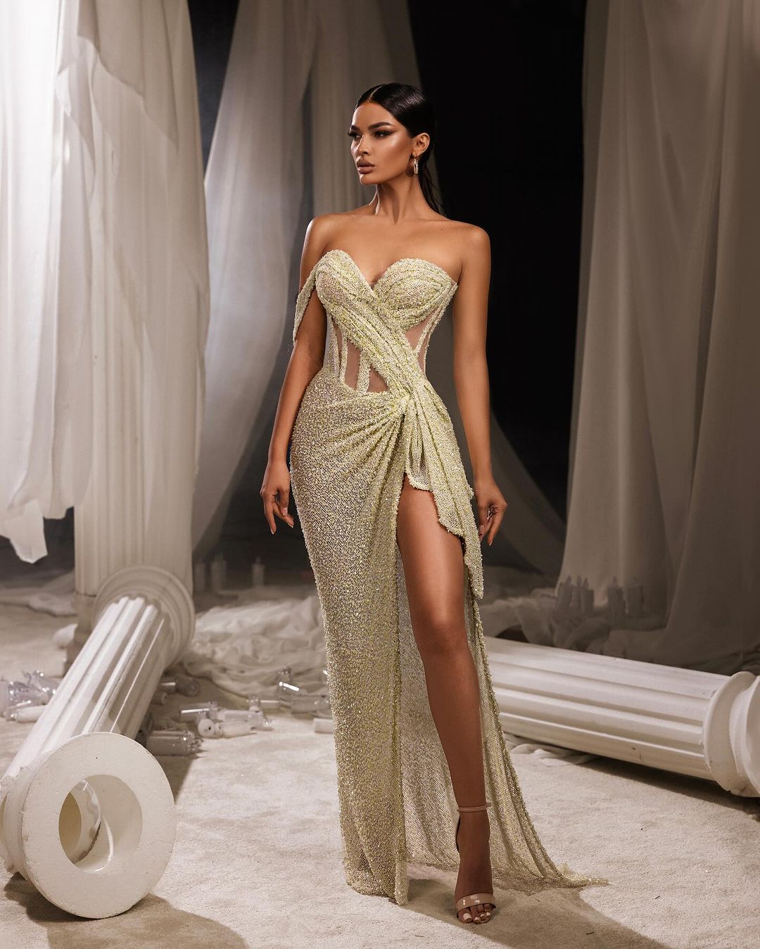 mimosa silk dress ASCENO BORDEAUX MIMOSA SILK SLIP DRESS
